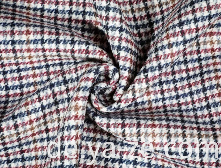 Gewebte Wollschonung Tweed Plaid Fischgrätenholle für Mantel -Mantelanzug Blazer Tweed Winter Herbst Kleidung